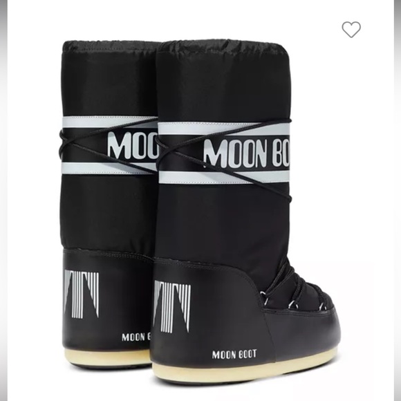 Winter/ Snow boots- Moonboots Black/ white - Picture 2 of 7